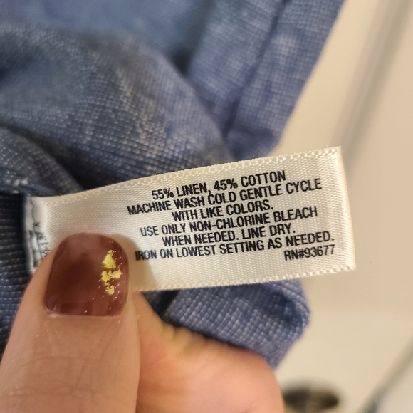 I ♡ ronson Linen And Cotton Vlend dress Size M - Picture 5 of 5